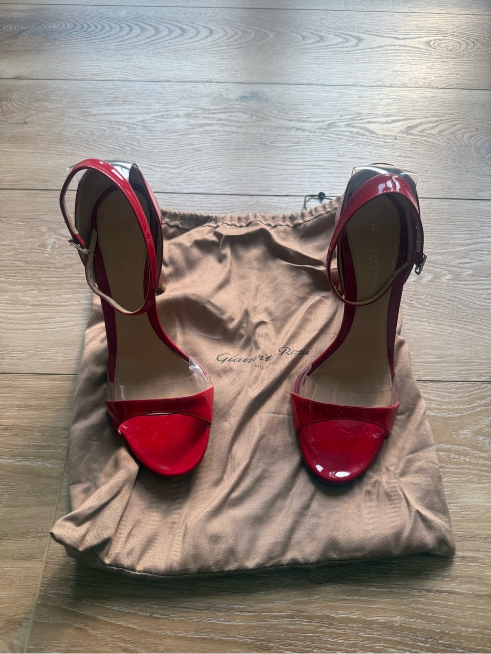 Authentic Gianvito Rossi Patent Leather & PVC Sandals | EU 37.5 / US 7.5